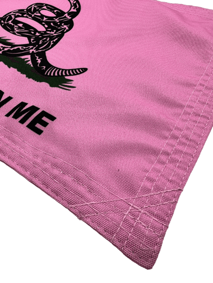 Don’t Tread on Me Pink Double Sided Grommet Flag 12”x18”