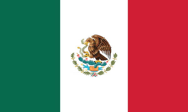 Mexican FLAG 2’x3’ Double Sided Grommet Flag