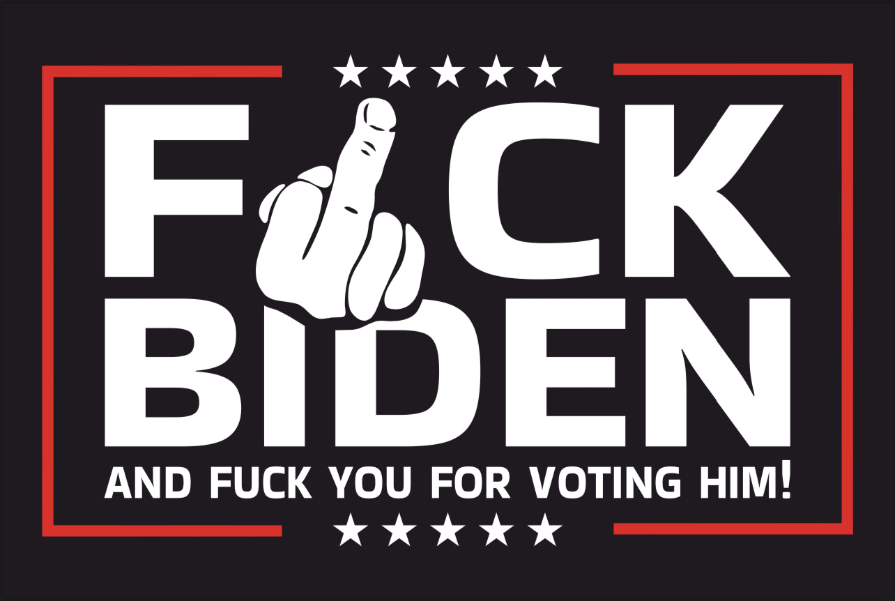 2’x3’ Double Sided Grommet F**k Biden Flag