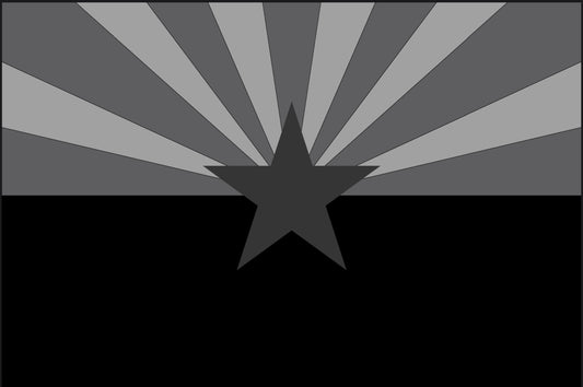 Black AZ FLAG 12"x18" Double Sided Grommet Flag