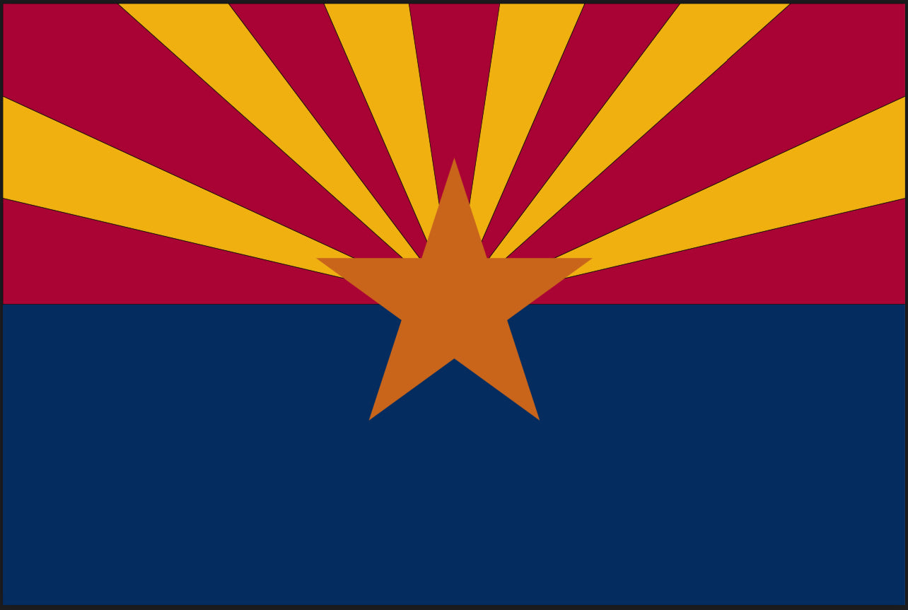 Arizona FLAG 12"x18" Double Sided Grommet Flag