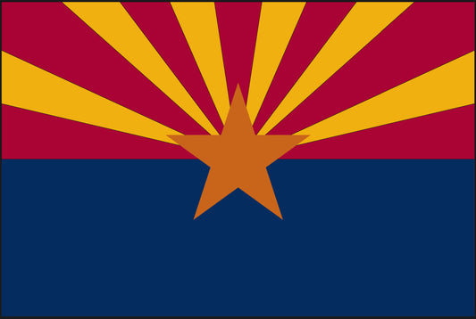 Arizona Flag 2’x3' Double Sided Grommet Flag