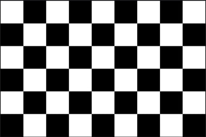 Checkered FLAG 12"x18" Double Sided Grommet Flag