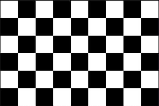 Checkered FLAG 12"x18" Double Sided Grommet Flag