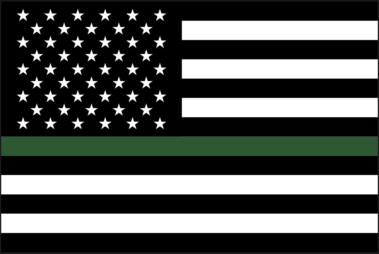 Thin Green Line FLAG 2’x3’ Double Sided Grommet Flag