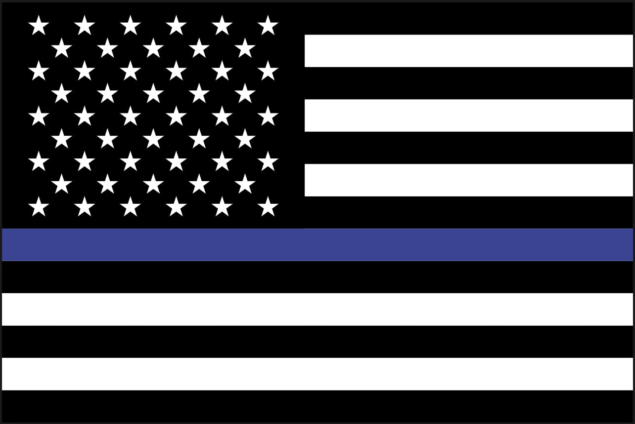 Thin Blue Line FLAG 12"x18" Double Sided Grommet Flag