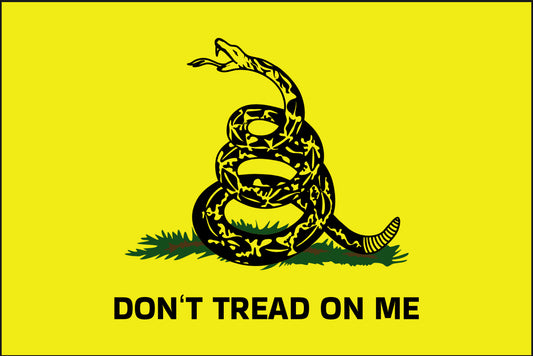 DON'T TREAD ON ME YELLOW FLAG 12"x18" Double Sided Grommet Flag
