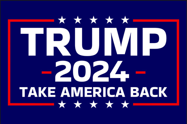 TRUMP 2024 FLAG 12"x18" Double Sided Grommet Flag