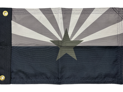 Double Sided Grommet Black AZ Flag 12”x18”