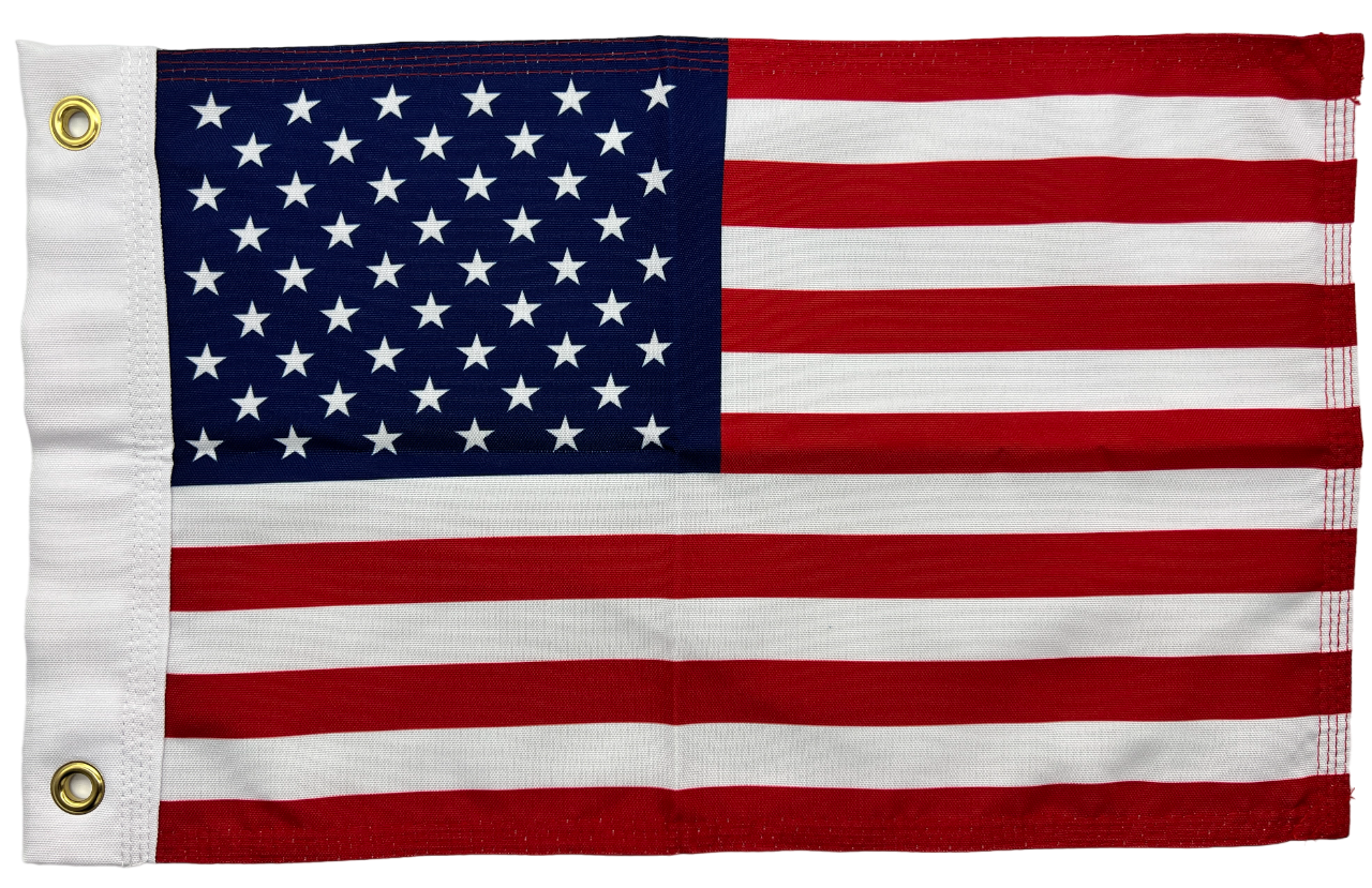 Double Sided Grommet American USA Flag 12”x18”