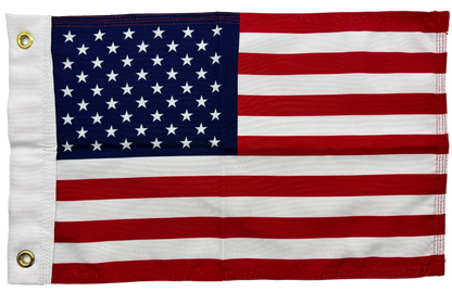 Double Sided Grommet American USA Flag 12”x18”