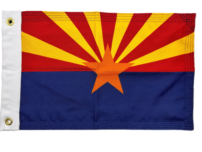 Double Sided Grommet Arizona Flag 12”x18”