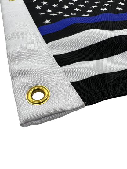 Thin Blue Line Double Sided Grommet Flag 12”x18”