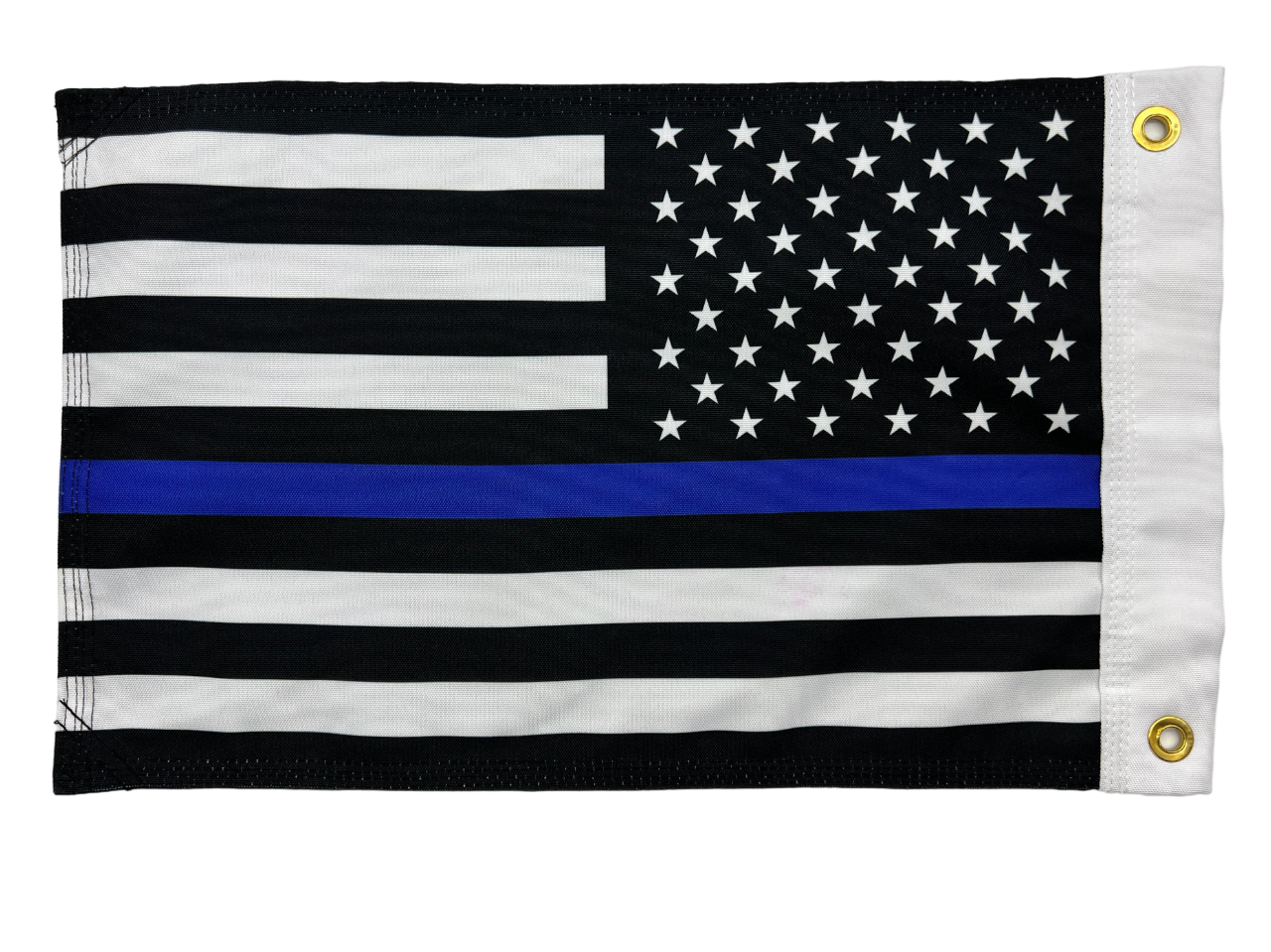 Thin Blue Line Double Sided Grommet Flag 12”x18”