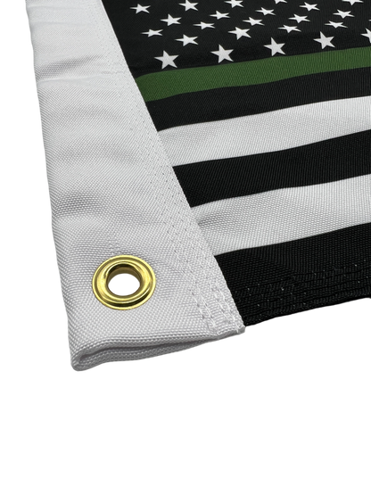 Thin Green Line FLAG 12"x18" Double Sided Grommet Flag