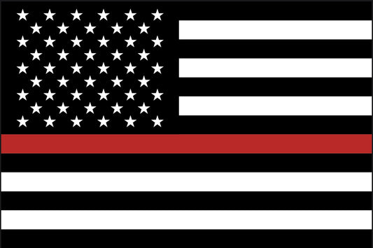 Thin Red Line FLAG 12"x18" Double Sided Grommet Flag